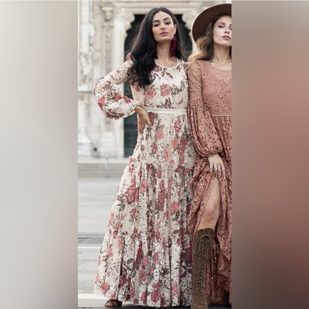 JOYFOLIE Mia Joy Ember Dress In Shell Floral